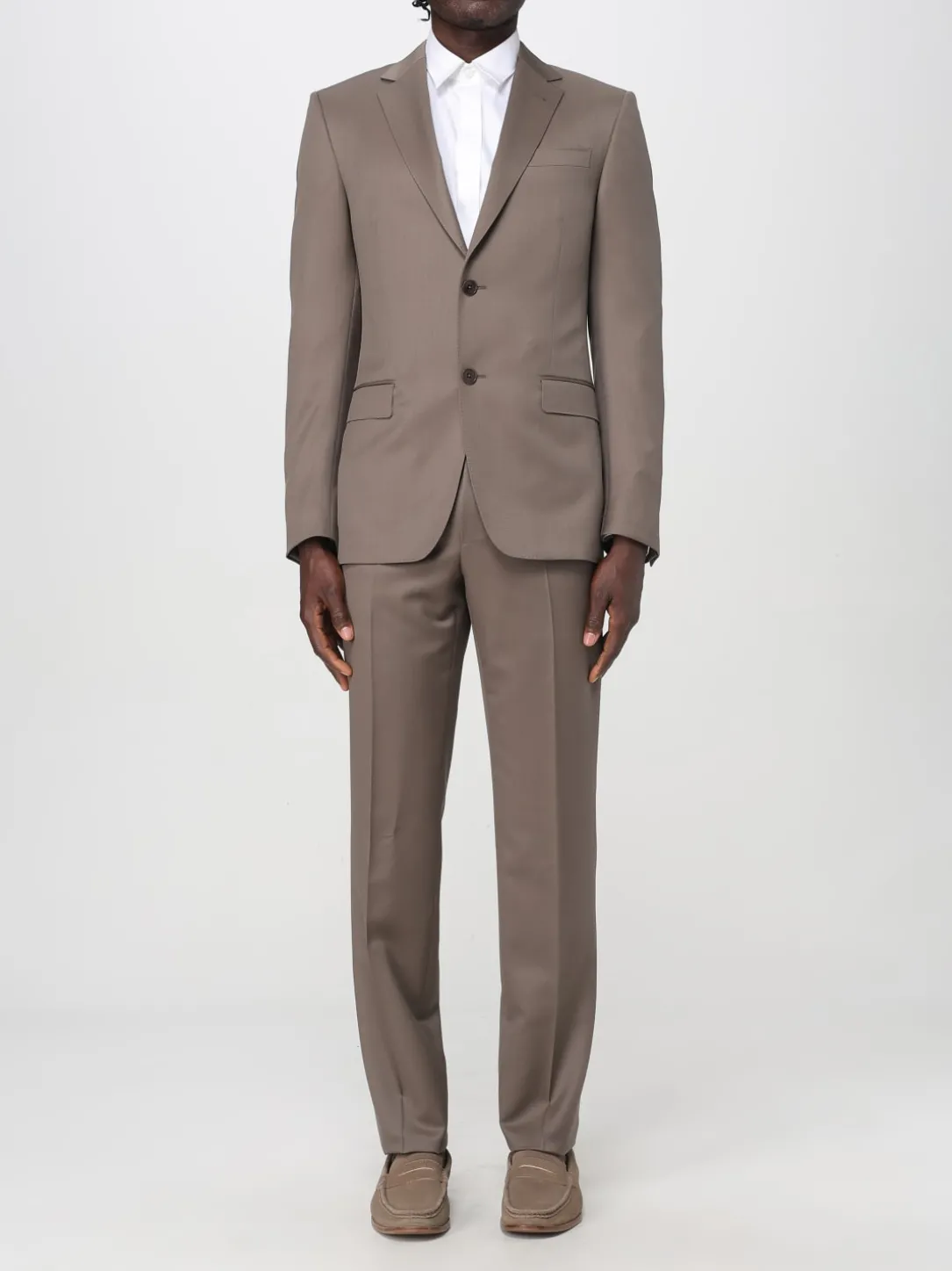 Abito monopetto Zegna in misto lana e Mohair