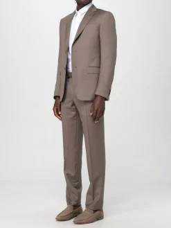 Abito monopetto Zegna in misto lana e Mohair