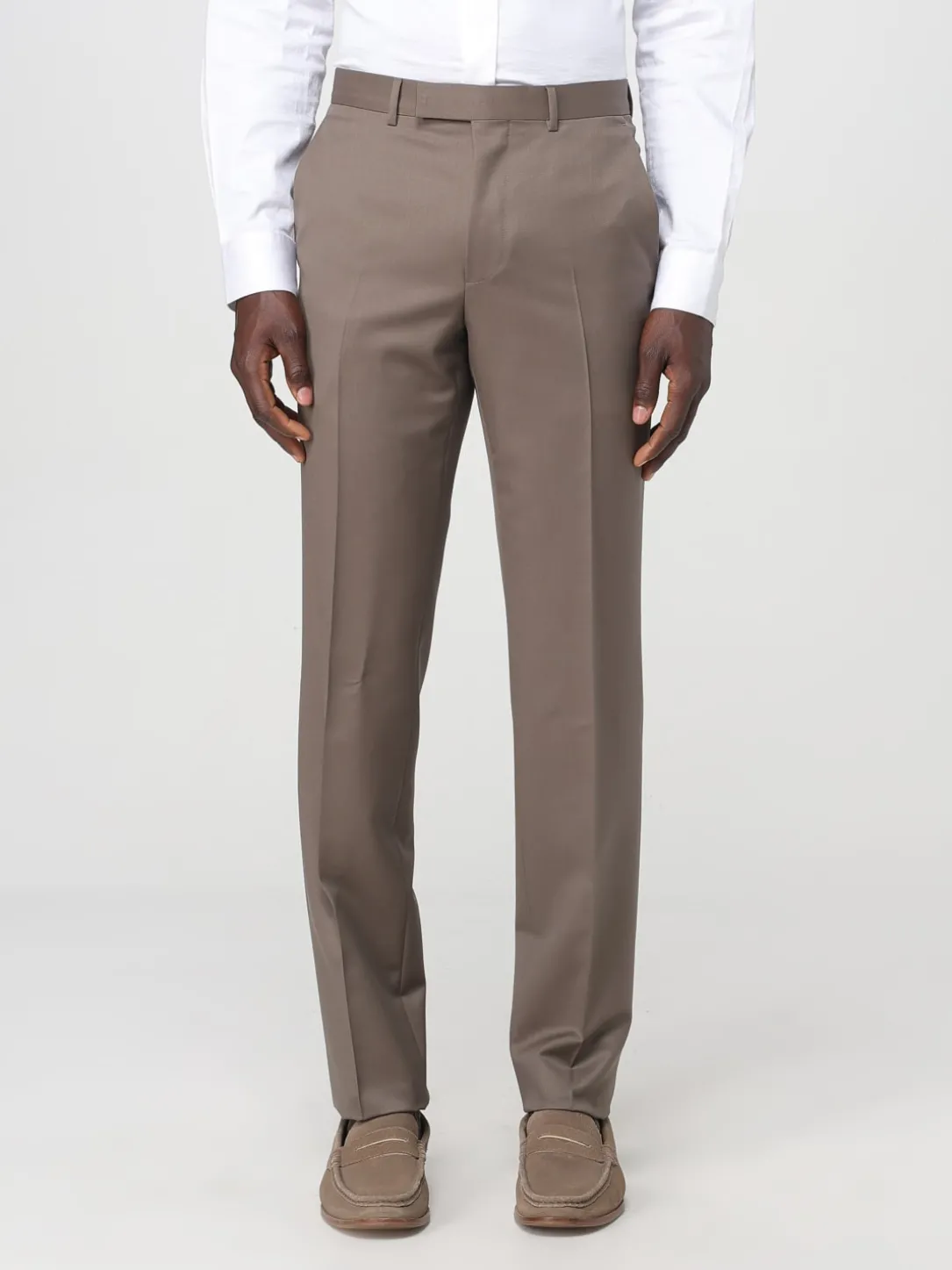 Abito monopetto Zegna in misto lana e Mohair