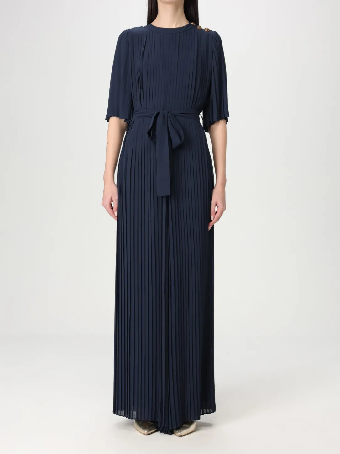 Abito plissettato Twinset in crêpe