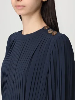 Abito plissettato Twinset in crêpe