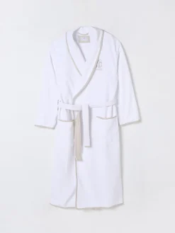 Accappatoio in cotone con logo Brunello Cucinelli