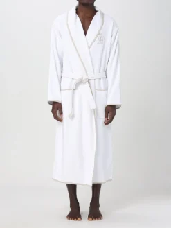 Accappatoio in cotone con logo Brunello Cucinelli