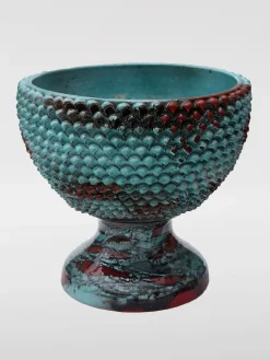 Alzata Mezza Pigna Terzo Fuoco Bartes in ceramica