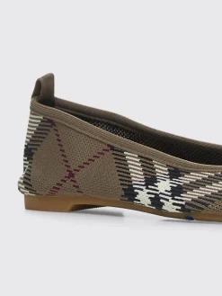 Ballerina Baby Burberry in maglia con Check jacquard