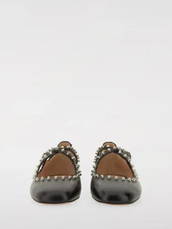 Ballerina Bally in pelle con borchie