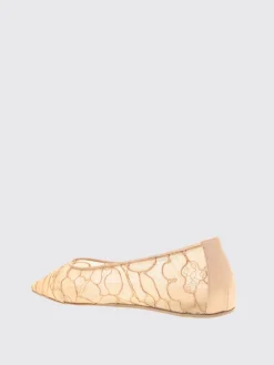 Ballerina Barbara Amina Muaddi in nylon con ricamo floreale