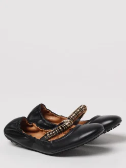 Ballerina Dee Tod's in nappa con anelli metallici