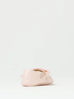 Ballerina Elisabetta Franchi La Mia Bambina in raso con monogram di strass