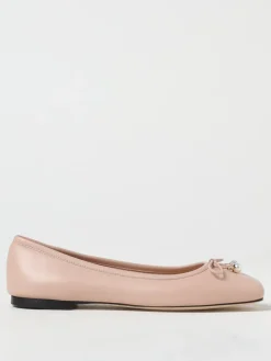 Ballerina Elme Jimmy Choo in nappa con fiocco