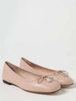 Ballerina Elme Jimmy Choo in nappa con fiocco