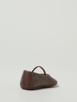 Ballerina Etro in cotone spalmato