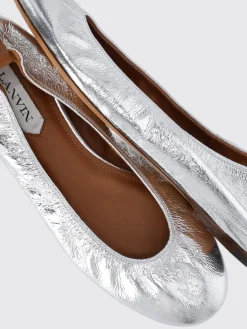 Ballerina Lanvin in pelle laminata