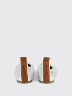 Ballerina Lanvin in pelle laminata cracklè