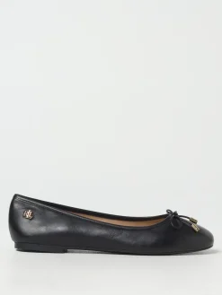 Ballerina Lauren Ralph Lauren in pelle con fiocco