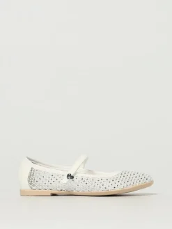 Ballerina Monnalisa in nylon a rete con strass