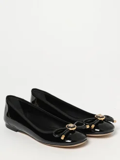 Ballerina Opera Bow Versace in vernice con fiocco