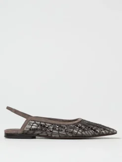 Ballerina Slingback Brunello Cucinelli in viscosa con paillettes