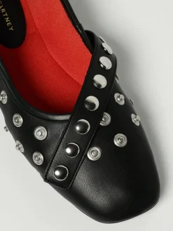 Ballerina Stella McCartney in pelle sintetica con applicazioni