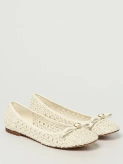 Ballerina Twinset in pelle sintetica intrecciata