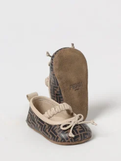 Ballerine in pelle di vitello FF Fendi