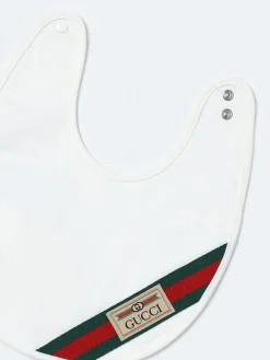Bavaglino Gucci in cotone con fascia Web