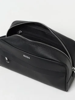 Beauty case Boss in pelle saffiano