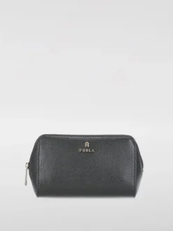 Beauty case Furla in pelle a grana