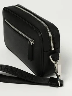 Beauty case in pelle sintetica saffiano Emporio Armani