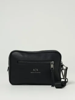 Beauty case in pelle sintetica con logo Armani Exchange