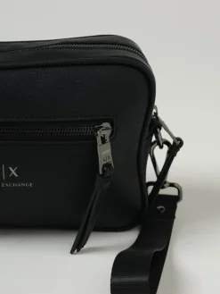 Beauty case in pelle sintetica con logo Armani Exchange