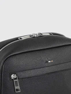 Beauty case in pelle sintetica a grana Boss