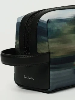 Beauty case Pixelated Mini Paul Smith in pelle stampata