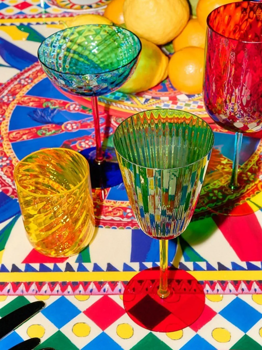 Bicchieri e cocktail lifestyle Dolce & Gabbana