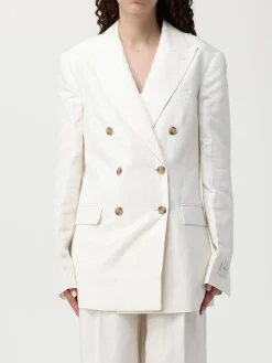 Blazer a doppiopetto in misto cotone Calvin Klein