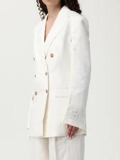 Blazer a doppiopetto in misto cotone Calvin Klein