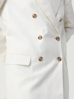 Blazer a doppiopetto in misto cotone Calvin Klein