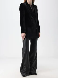 Blazer a doppiopetto in velluto Alberta Ferretti