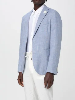 Blazer a monopetto Boss in misto lino