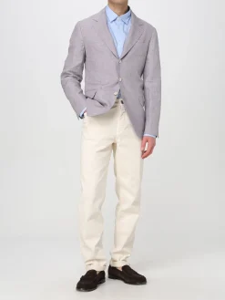 Blazer a monopetto Brunello Cucinelli in misto lino