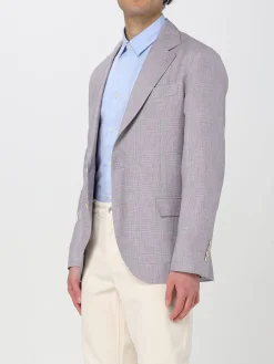 Blazer a monopetto Brunello Cucinelli in misto lino