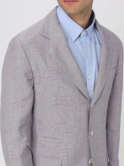 Blazer a monopetto Brunello Cucinelli in misto lino