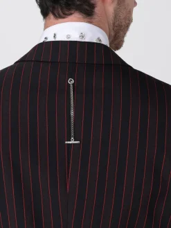 Blazer a monopetto in lana gessata McQueen