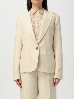 Blazer a monopetto in misto lino Lauren Ralph Lauren