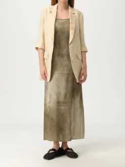 Blazer a monopetto in misto lino Uma Wang