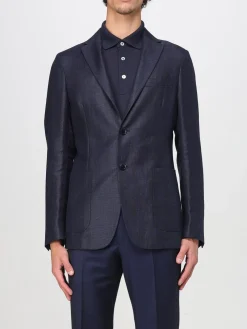 Blazer a monopetto Zegna in misto lana