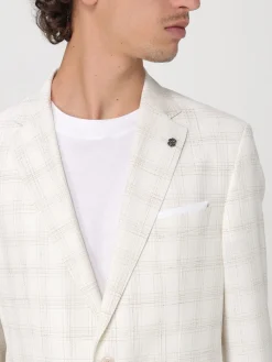 Blazer Boss in misto lana check