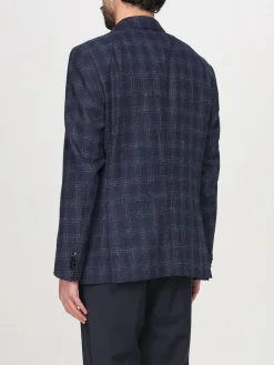 Blazer Boss in misto lana check