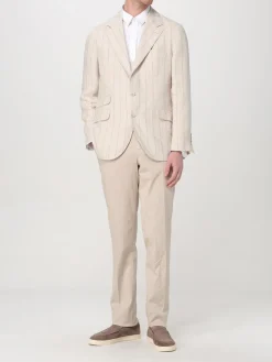 Blazer Brunello Cucinelli in lino a righe