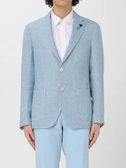 Blazer classico Lardini in lino e lana vergine
